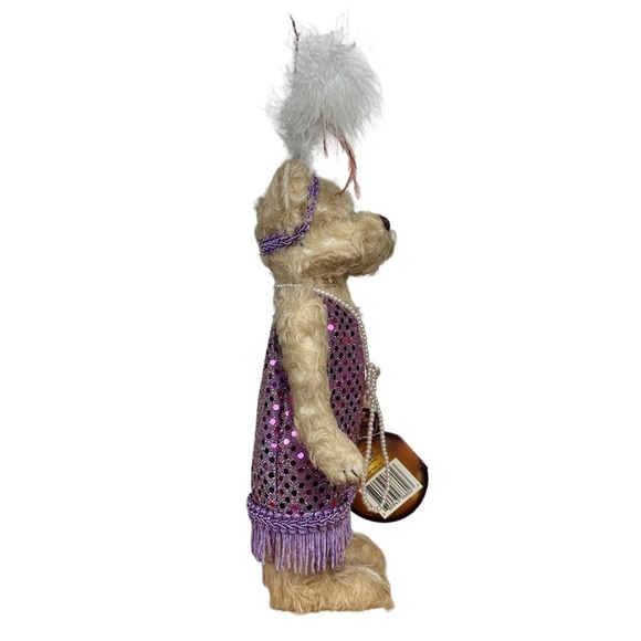 Vintage Brass Button Bears Daisy Hand Crafted Collectible Teddy Bear - Picture 5 of 13